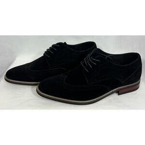 NEW Mofri Men’s Black Suede Oxford Dress Shoes Size 9.5 with Box